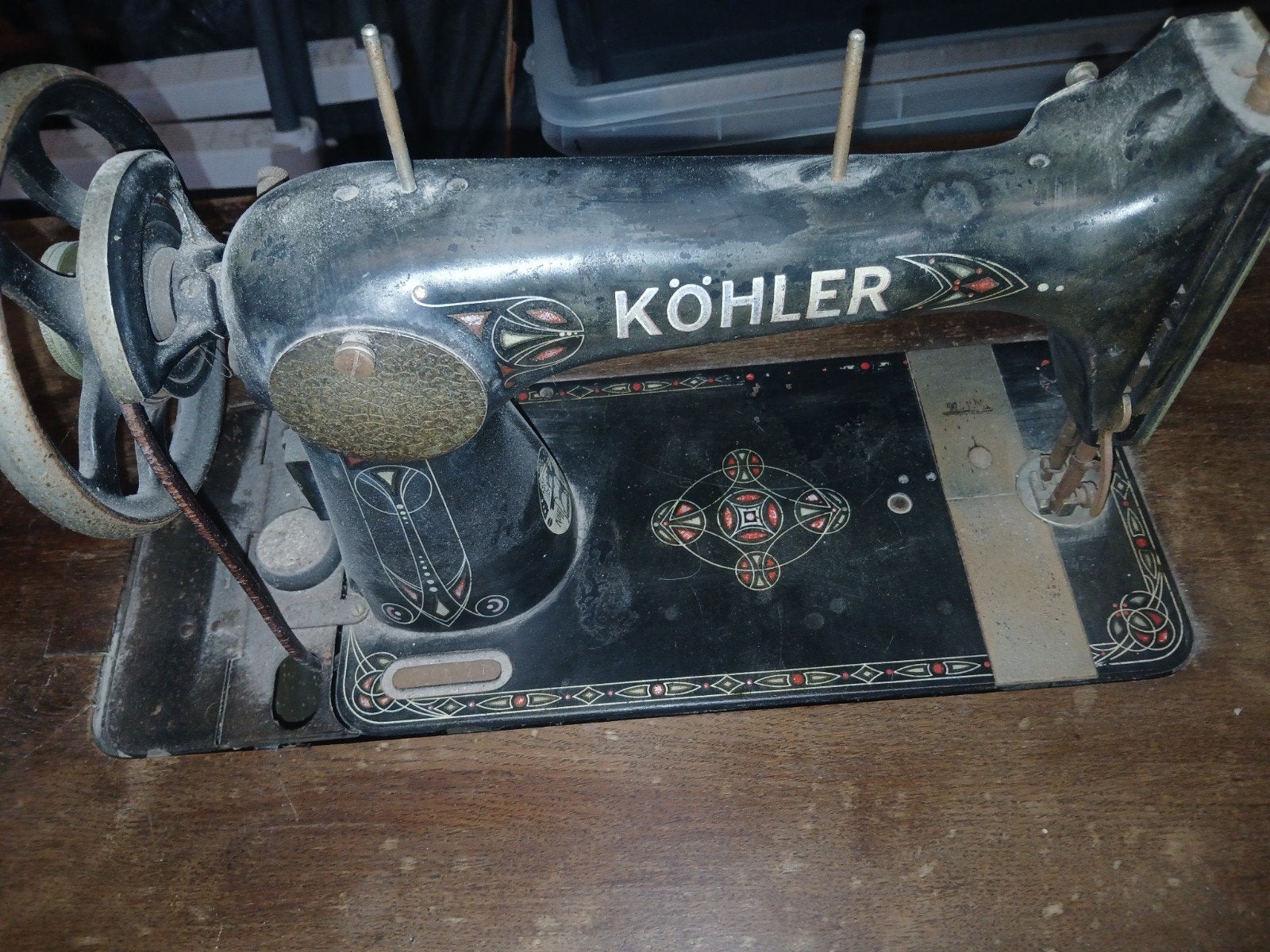 antieke Köhler naaimachine, Antiek en Kunst, Antiek | Naaimachines, Ophalen