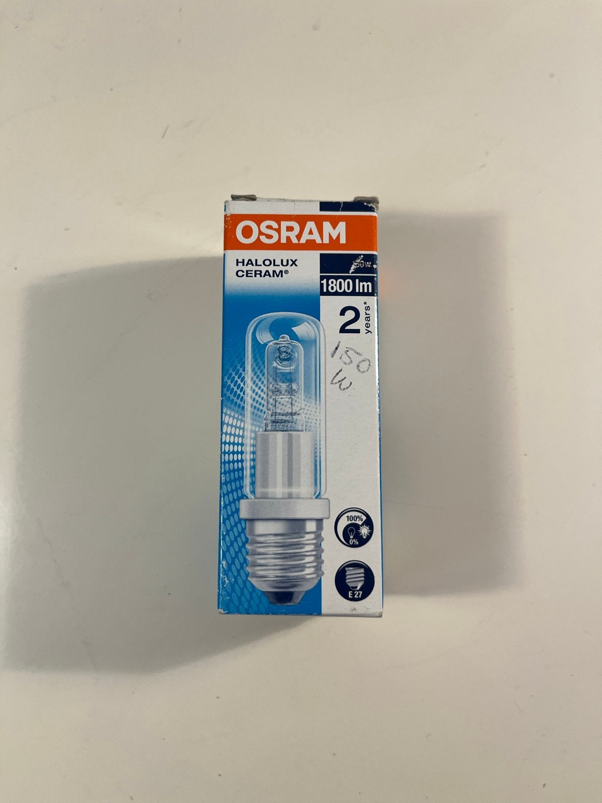 Osram Halolux Ceram E27 150W Halogeenlamp, Ophalen of Verzenden, Nieuw, E27 (groot), Osram