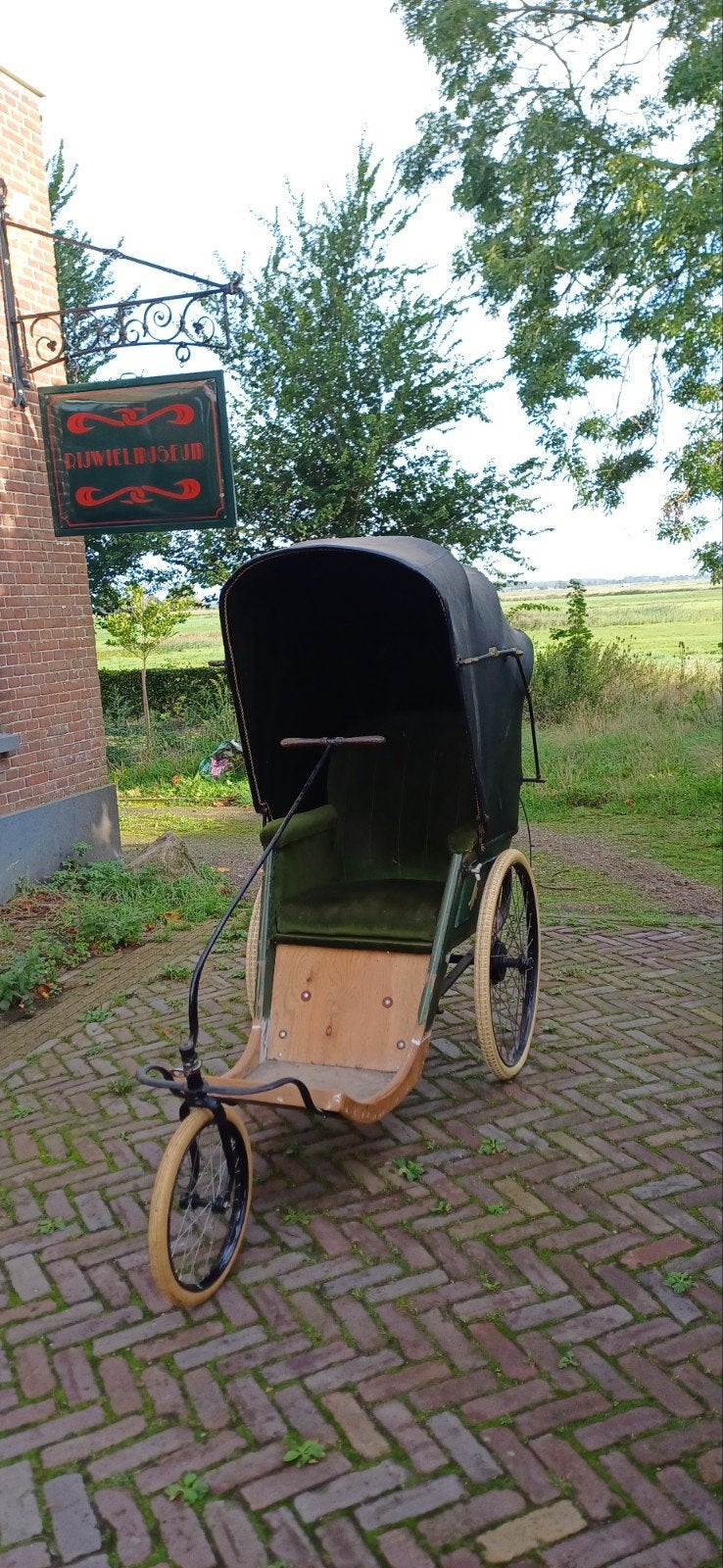 Antieke invalidewagen/bath chair, Ophalen, Trommelrem, Jaren '20 of ouder