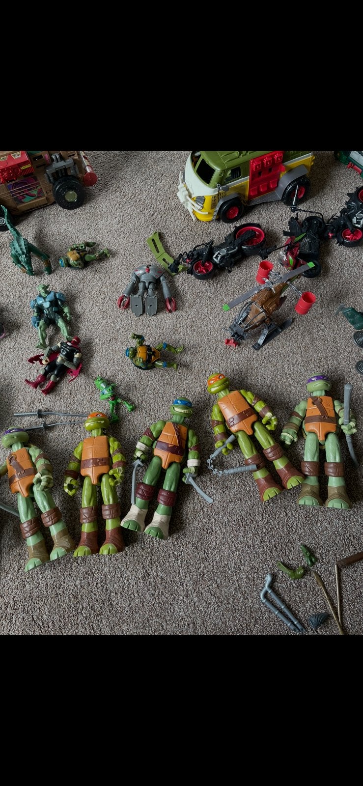 Ninja turtles figuren, Ophalen of Verzenden, Zo goed als nieuw