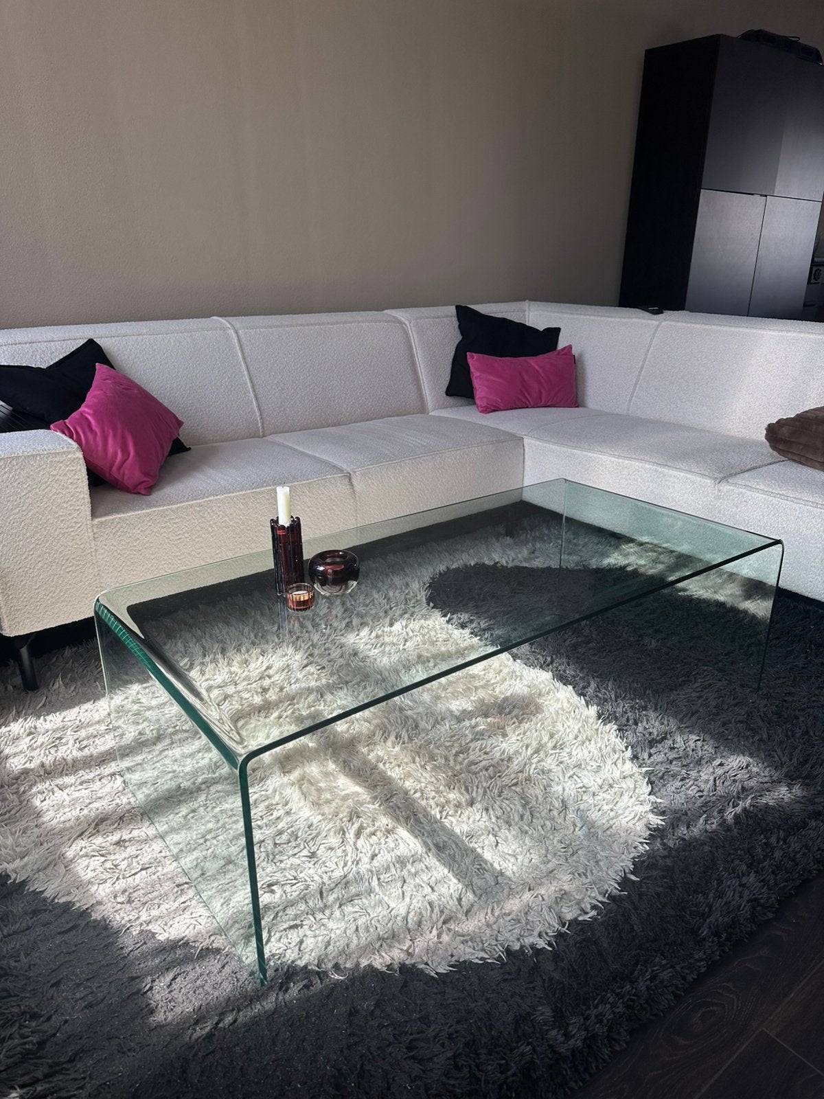 Glazen salontafel, Ophalen, 50 – 75, Gebruikt, 100 tot 150 cm