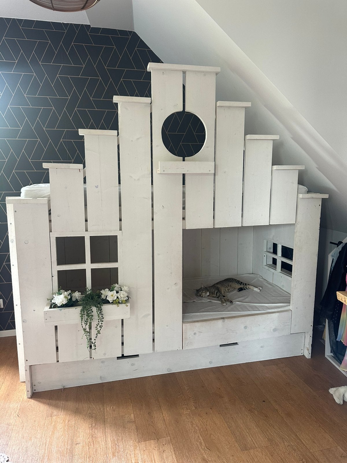 Stapelbed Vogelhuis Saartje Prum, Ophalen, Zo goed als nieuw, Stapelbed