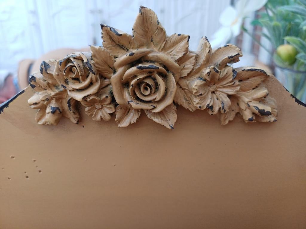 Brocante Bureau Houder met Rozen Decoratie, Ophalen of Verzenden