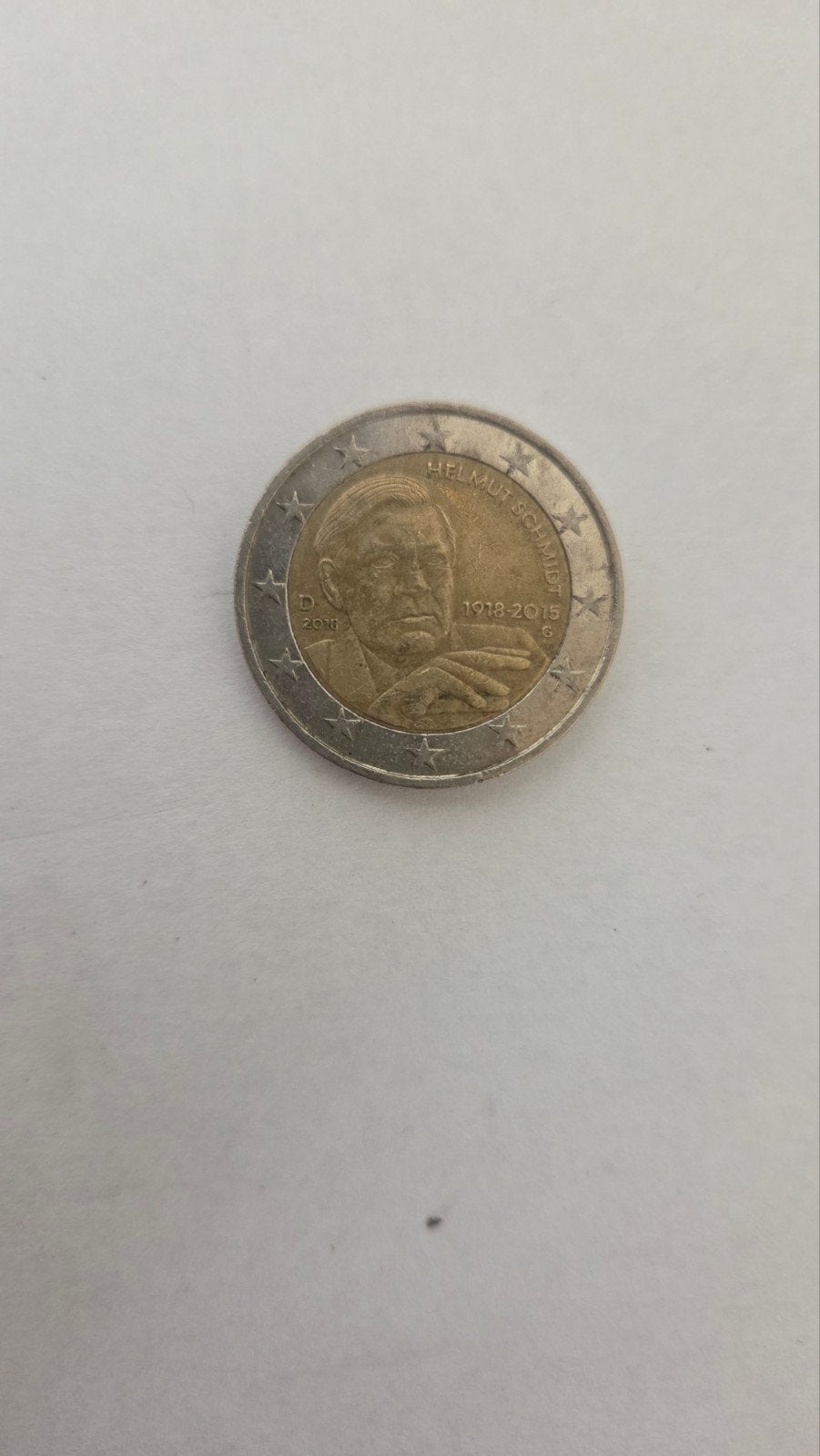 2 Euro munt Duitsland 2015 - Helmut Schmidt, Ophalen of Verzenden, Duitsland, 2 euro, Losse munt