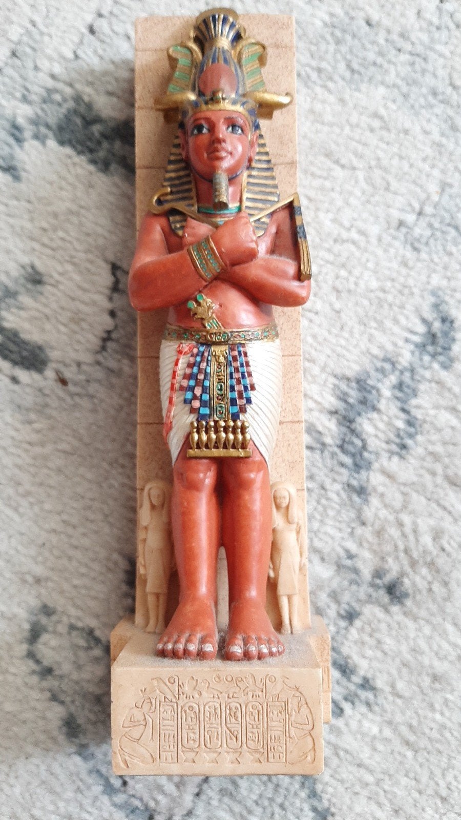 Aga Gifts Egyptische Farao beeldje - 20 cm hoog, Verzamelen, Ophalen of Verzenden, Gebruikt, Overige typen