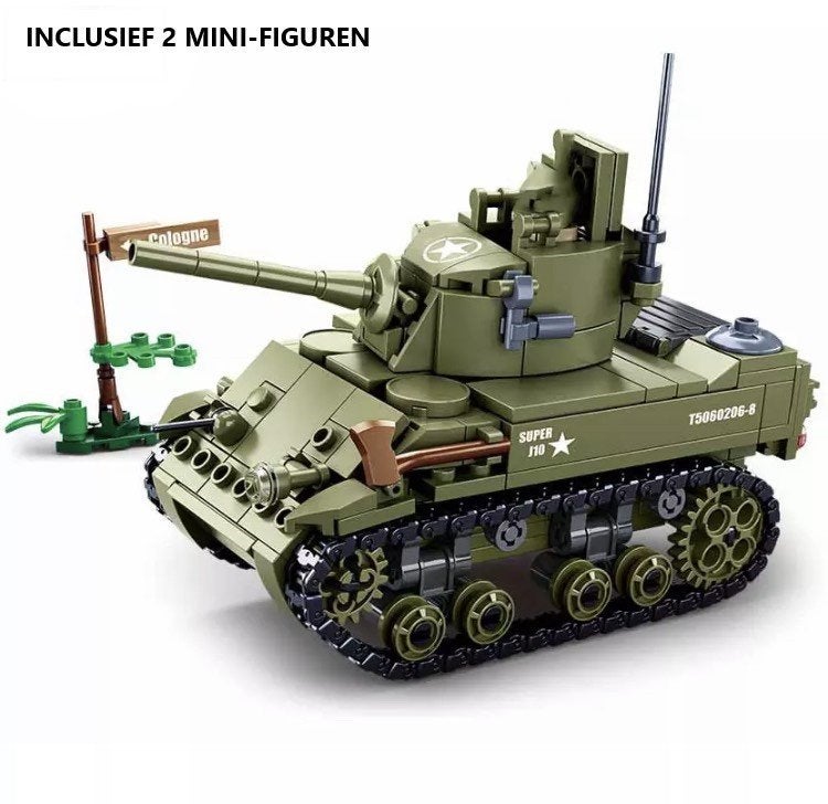 🎁 WW2 Bouwstenen - I12 - Amerikaanse M5 Light Tank 🎁, Verzenden, Nieuw