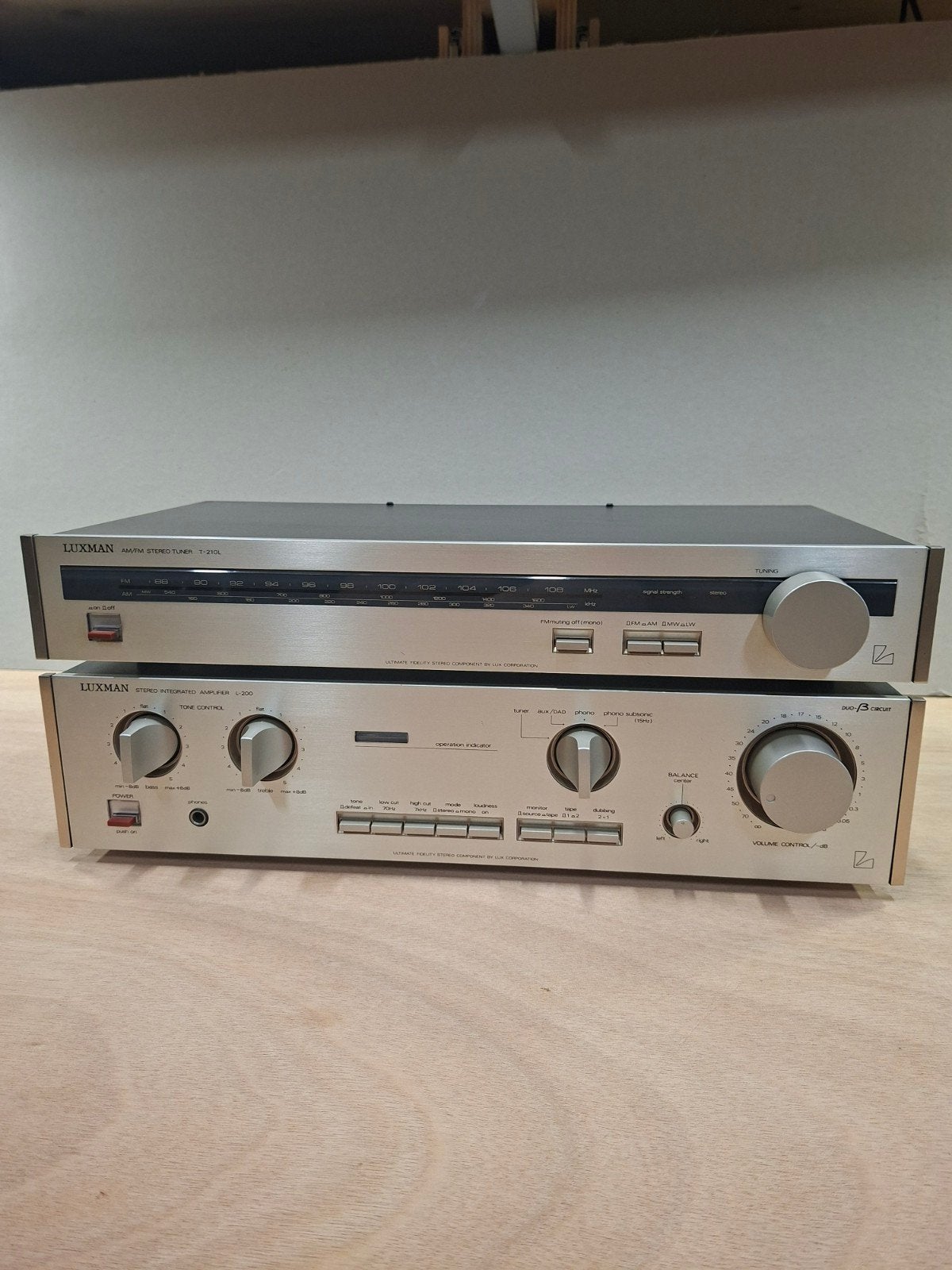 Luxman L-200 Versterker & T-210L Tuner Set, Gebruikt, Ophalen, Overige merken, Minder dan 60 watt