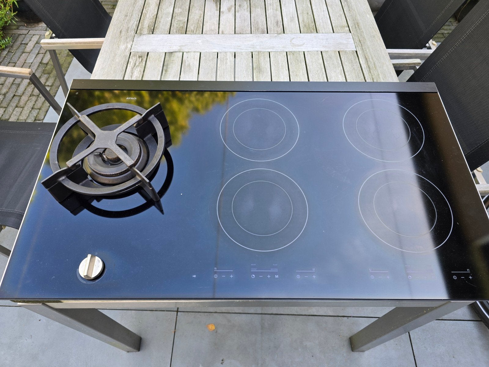 ATAG IG9071MTA1E/A1 Kookplaat - Gas en Elektrisch inductie, Witgoed en Apparatuur, Kookplaten, Ophalen, Gebruikt, Inbouw, Elektrisch