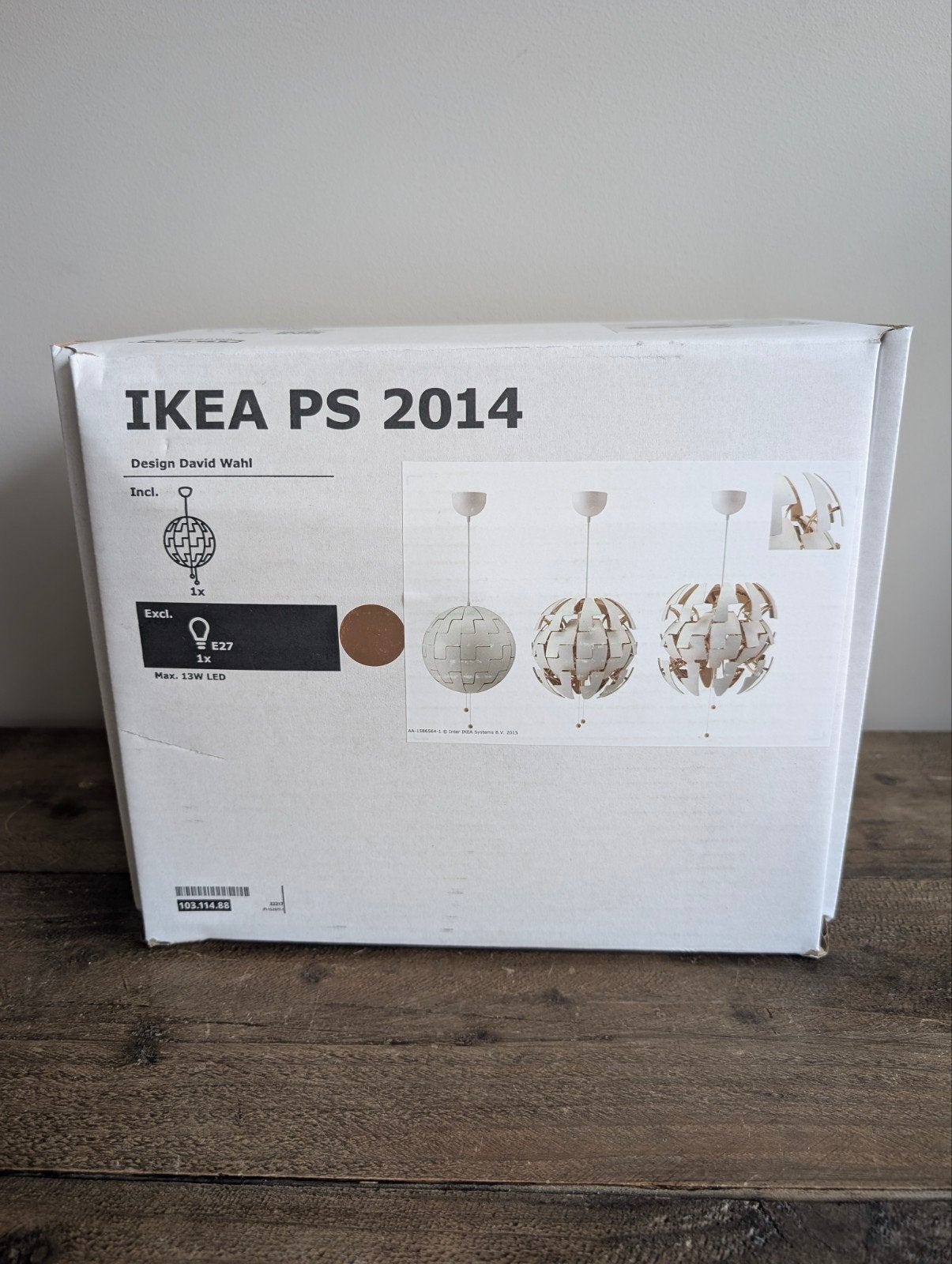 IKEA PS 2014 Hanglamp Koper/Wit - David Wahl Designer, Nieuw, Ophalen of Verzenden, Metaal, Minder dan 50 cm