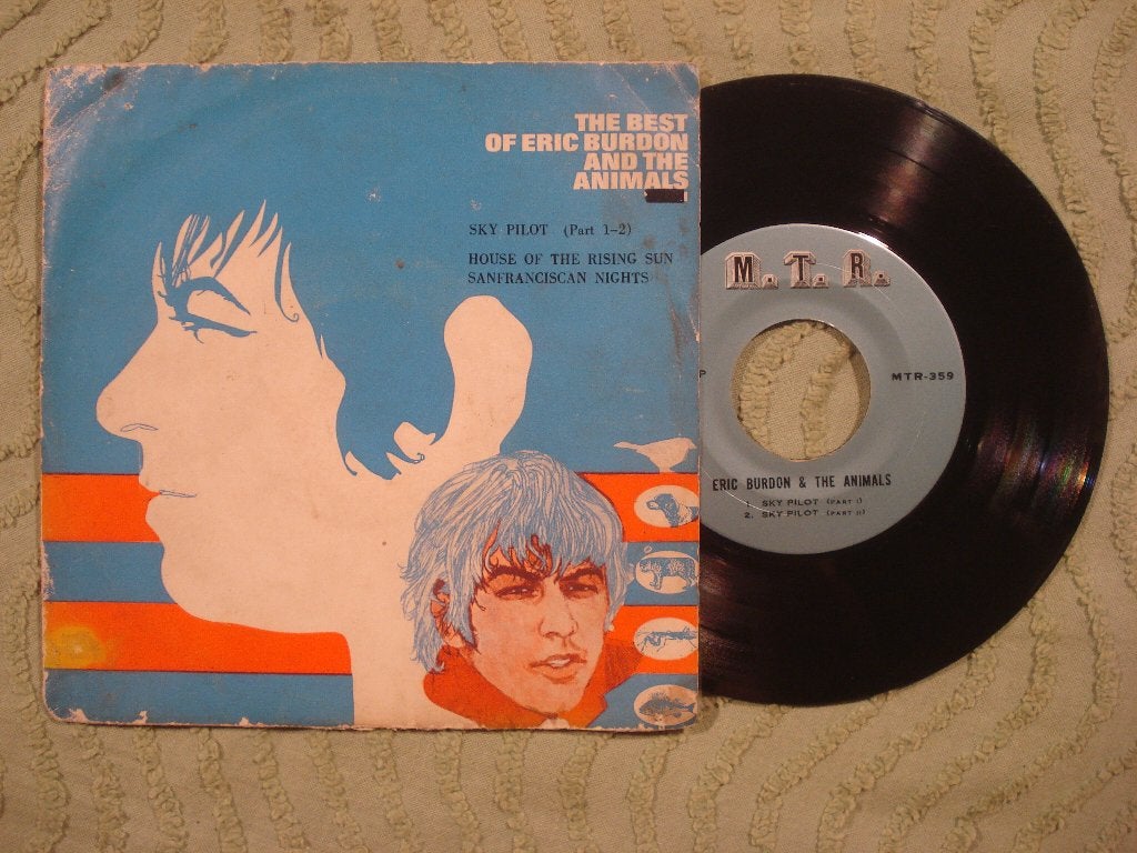 Eric Burdon & The Animals 7" Vinyl EP: Sky pilot (Thailand), Cd's en Dvd's, Gebruikt, 7 inch, Ophalen of Verzenden, EP