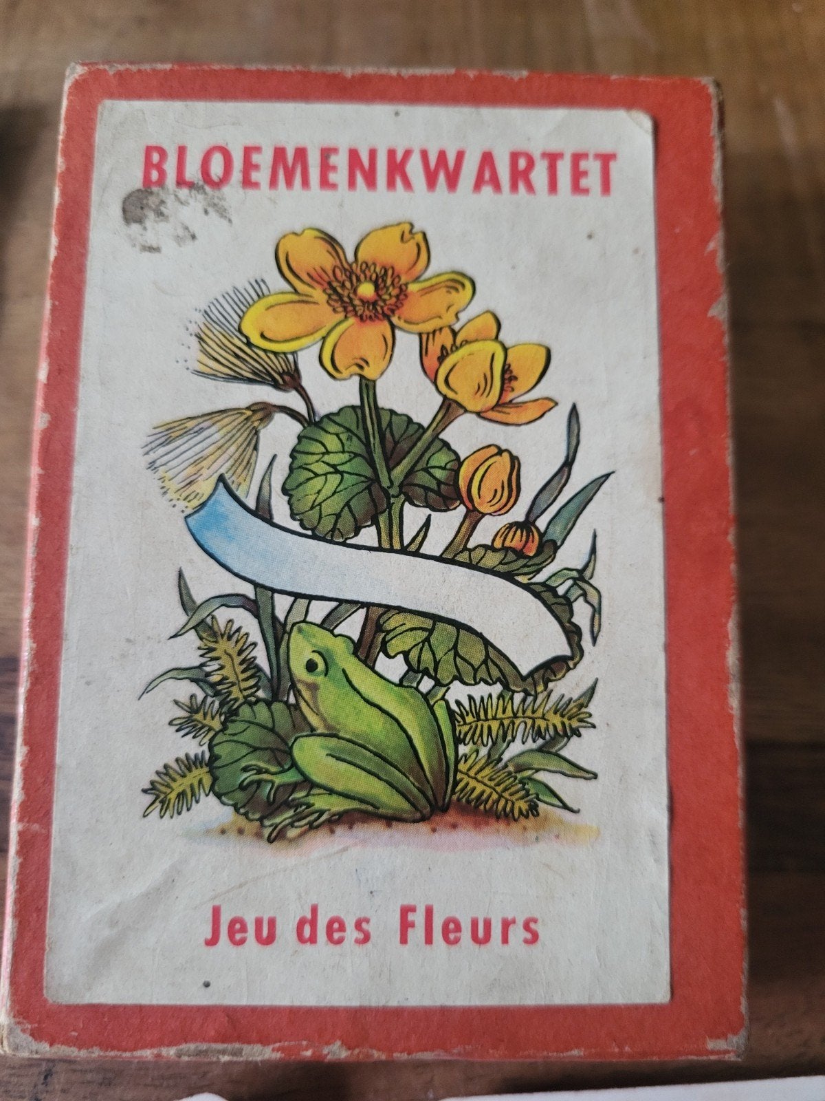 Vintage Bloemenkwartet - Jeu des Fleurs, Drie of vier spelers, Ophalen of Verzenden, Gebruikt