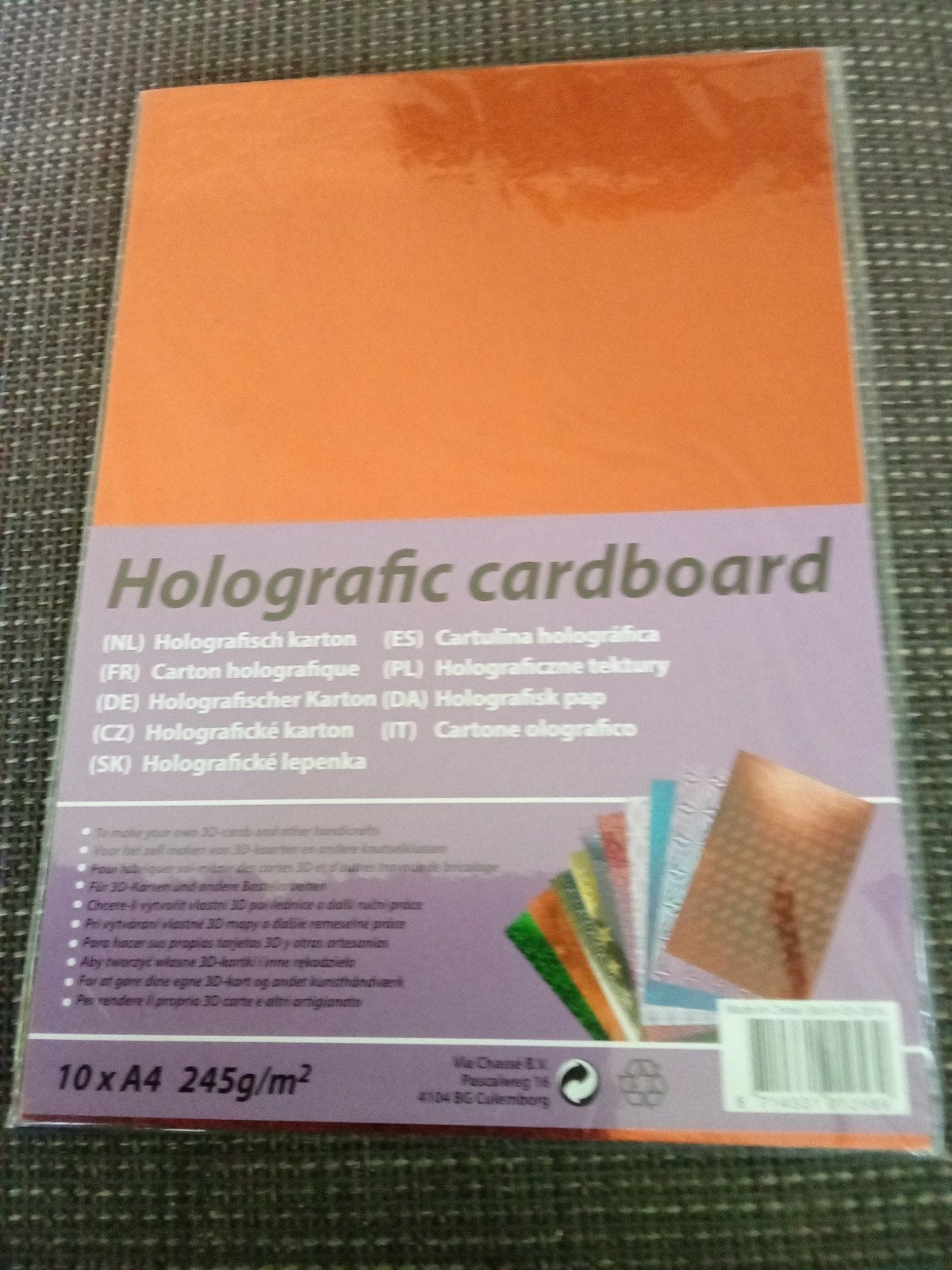 Holografisch karton A4 - 10 vellen, 245g/m², Ophalen of Verzenden