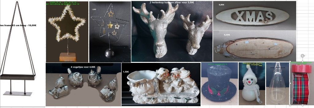 div. kerstdecoraties, Ophalen of Verzenden, Zo goed als nieuw