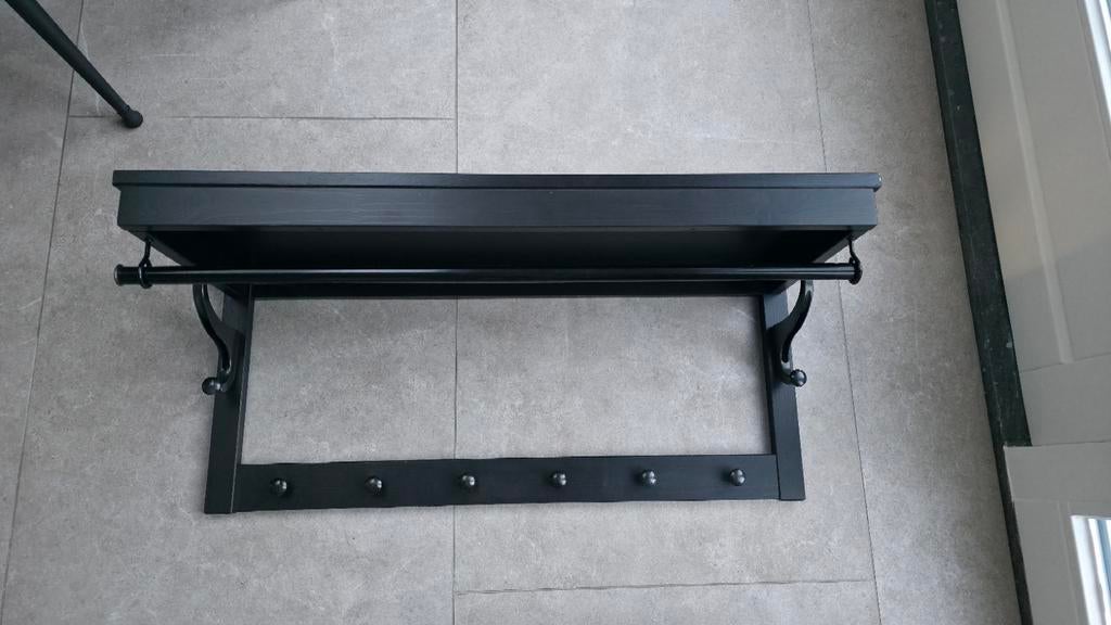 IKEA Hemnes kapstok zwart - 83.5x33.5x37 cm, Gebruikt, Minder dan 100 cm, Hout, Ophalen