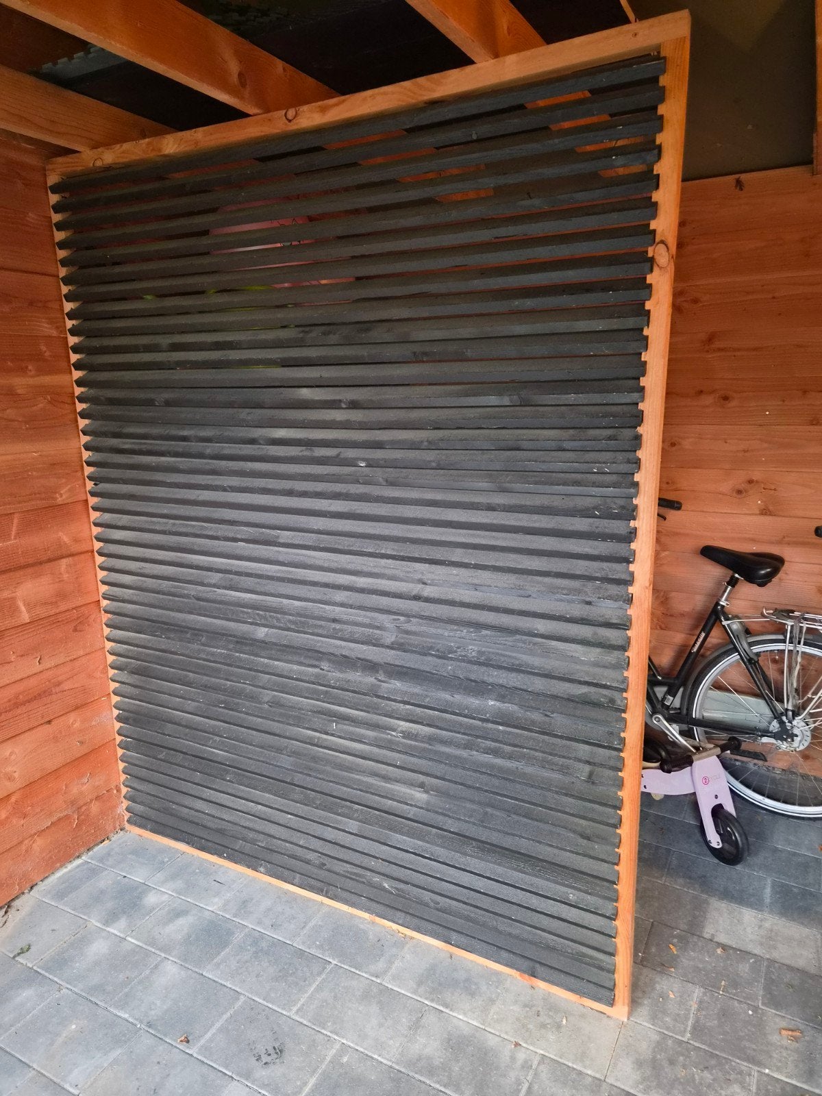 Douglas houten lamellen wand 180x224 voor afscheiding, Ophalen, 1 tot 2 meter, Minder dan 3 meter, Nieuw