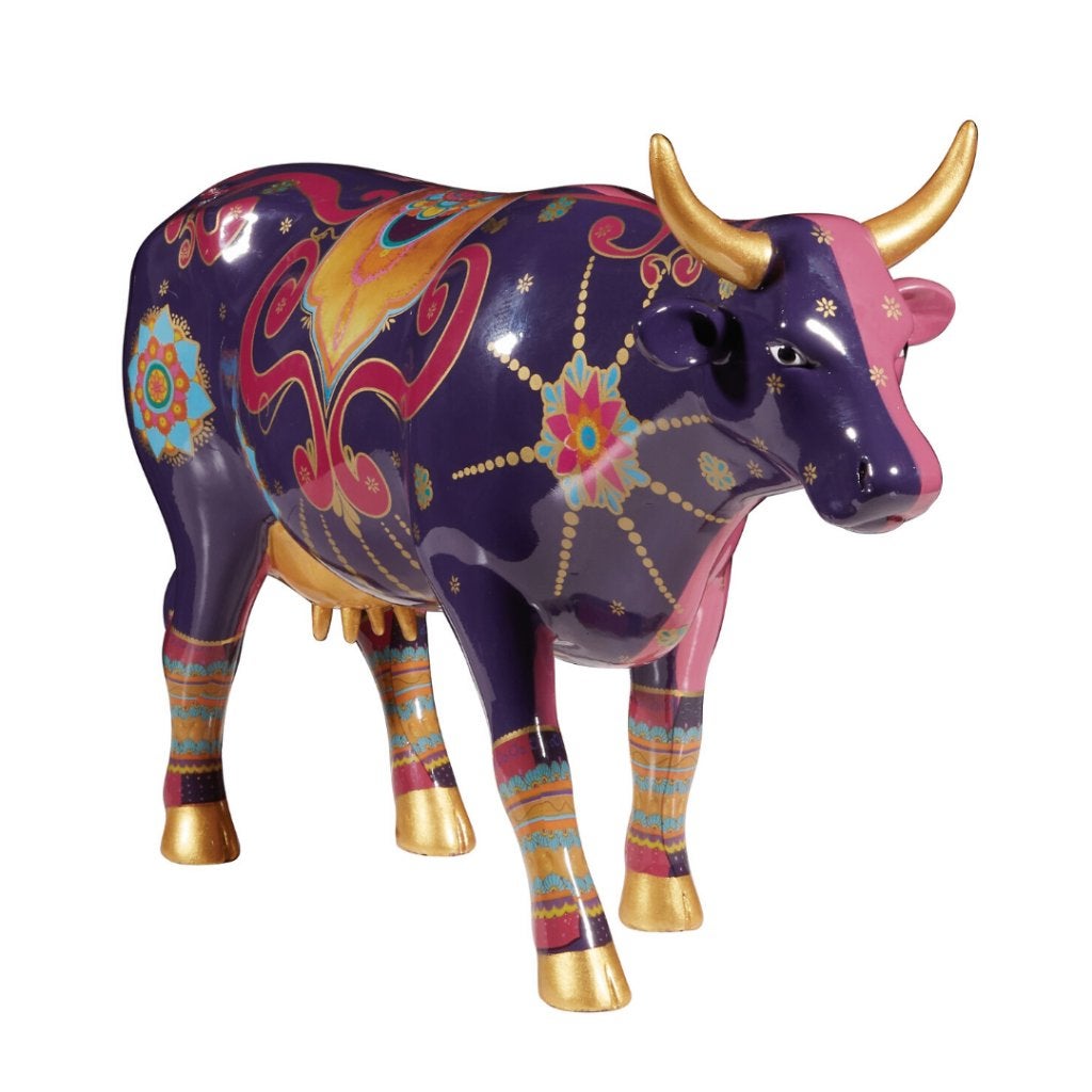 Nieuw Cow Parade koe New Delhi cow large gratis verzending., Antiek en Kunst, Ophalen of Verzenden, Beeld
