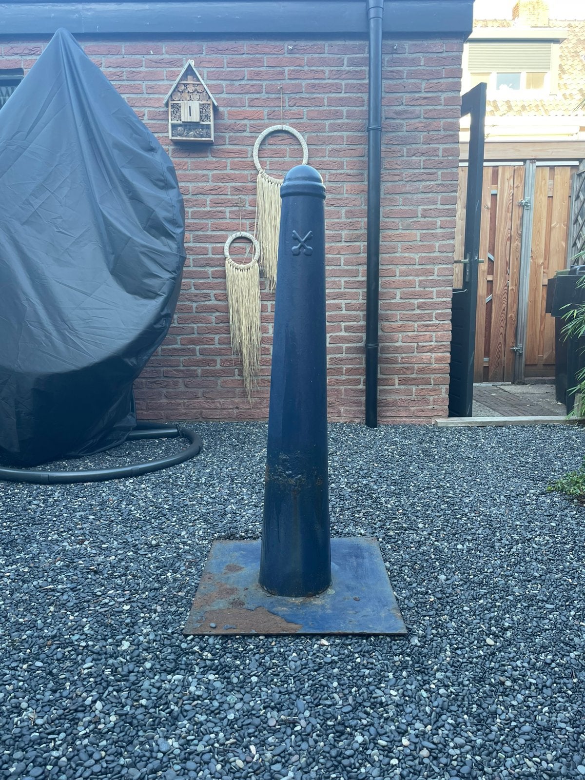 Leids paaltje met de sleutels, Ophalen of Verzenden, Gebruikt, Minder dan 180 cm, Palen