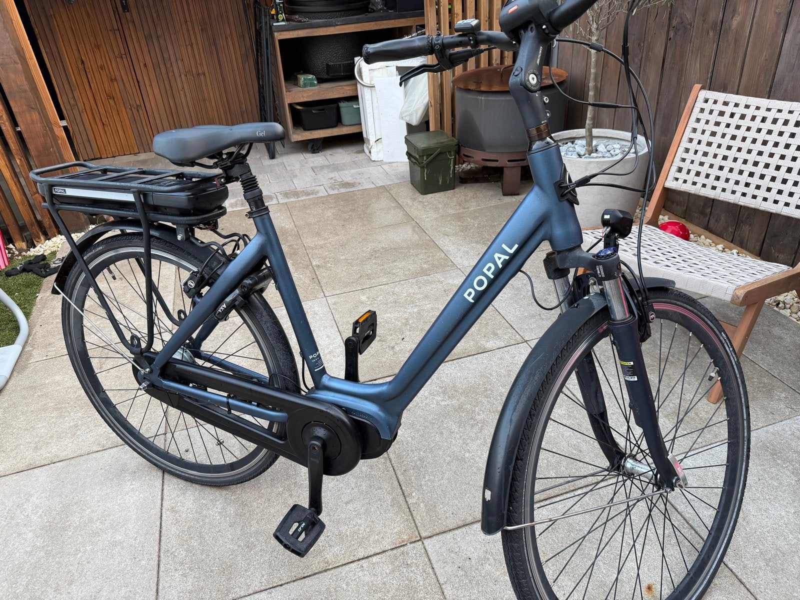 Popal E-bike met 630-B accu en middenmotor (accu defect), Fietsen en Brommers, Elektrische fietsen, Gebruikt, 51 tot 55 cm, 50 km per accu of meer