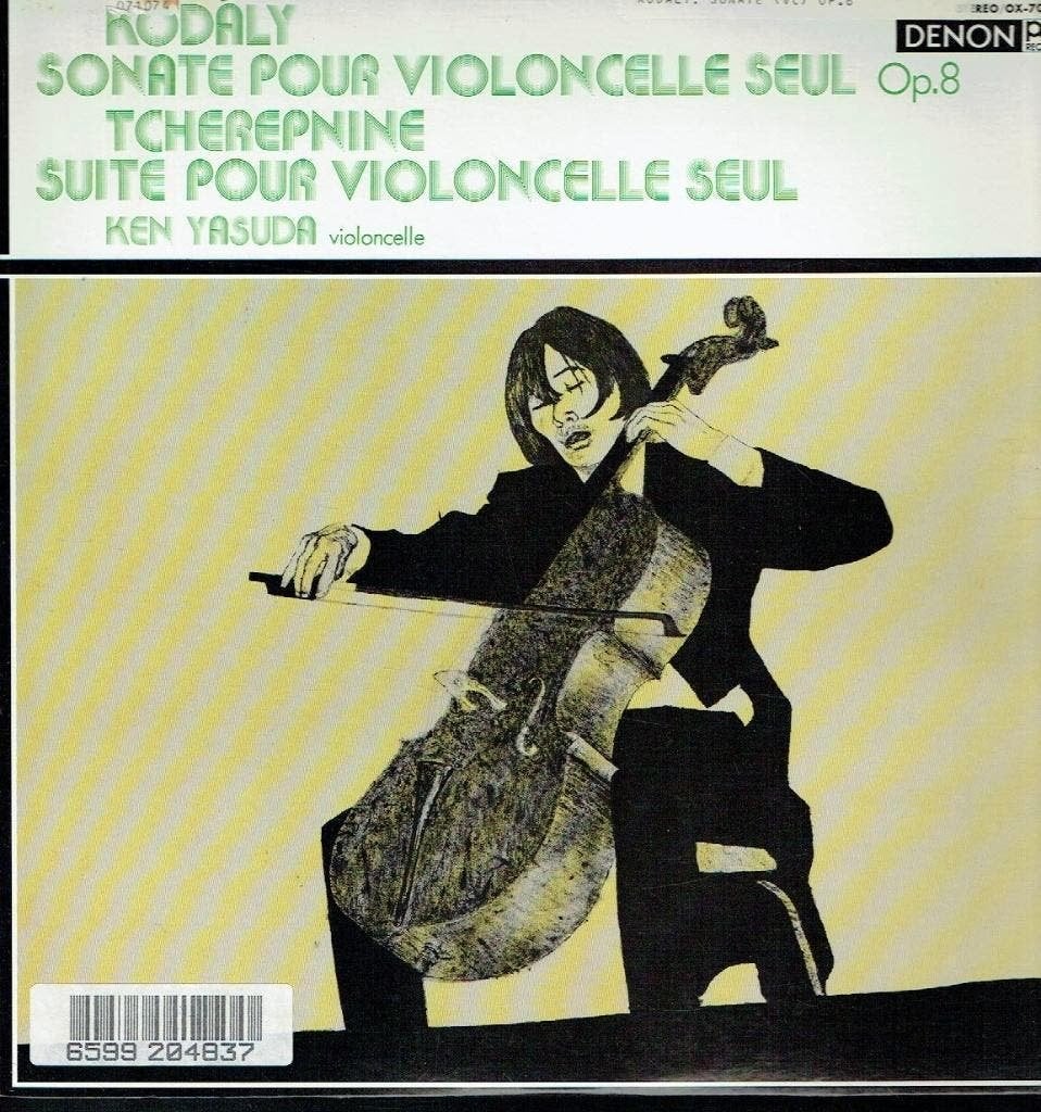 Ken Yasuda  Kodaly Tcherepnine Sonate Pour Violoncelle Seul, Kamermuziek, Verzenden, Zo goed als nieuw, 12 inch