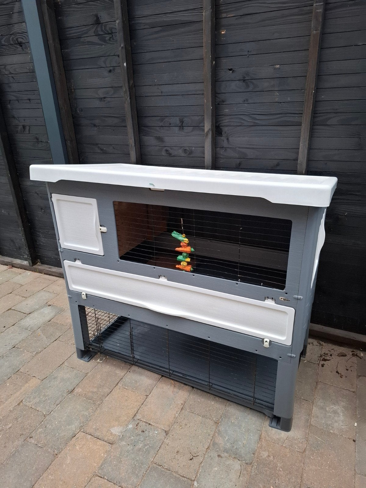 grote XXL ferplast grand lodge konijnen knaagdieren Villa, Ophalen, 110 cm of meer, Zo goed als nieuw, 90 cm of meer