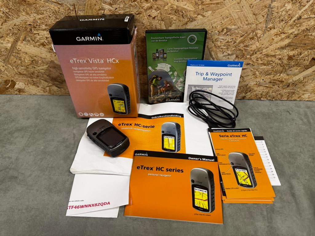 Complete Garmin eTrex Vista HCx Incl. Doos&Topo Kaarten-ReK4, Overige merken, Gebruikt, Overige typen, Garmin