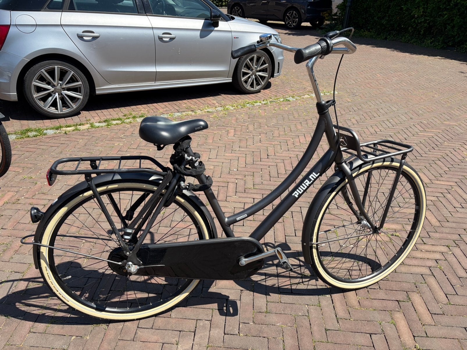 Gazelle puur_nl damesfiets, matzwart, Fietsen en Brommers, Fietsen | Dames | Omafietsen, Zo goed als nieuw, 56 cm of meer, Versnellingen