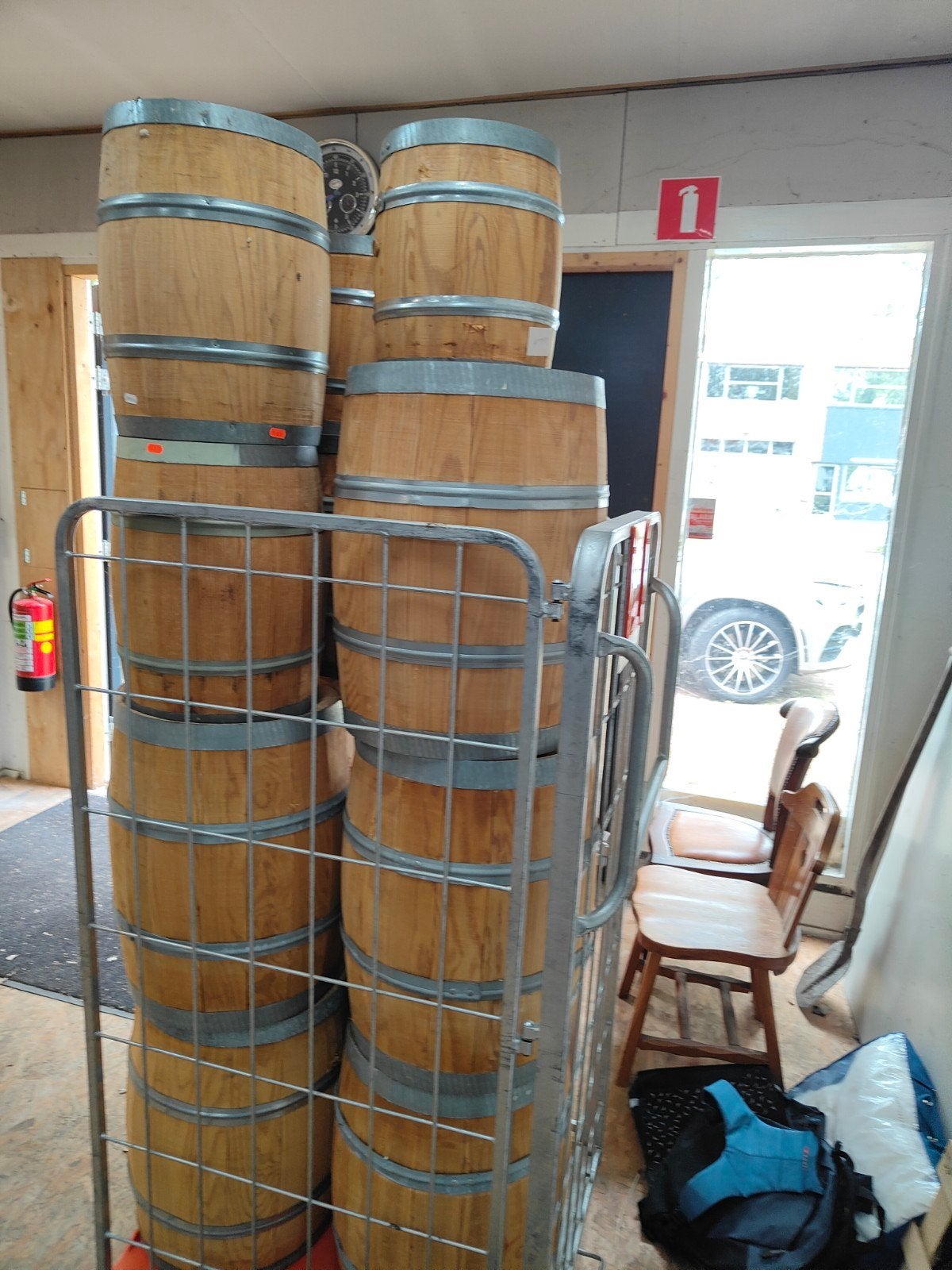 Houten vaten / tonnen, Hout, Gebruikt, Ophalen of Verzenden, Landelijk