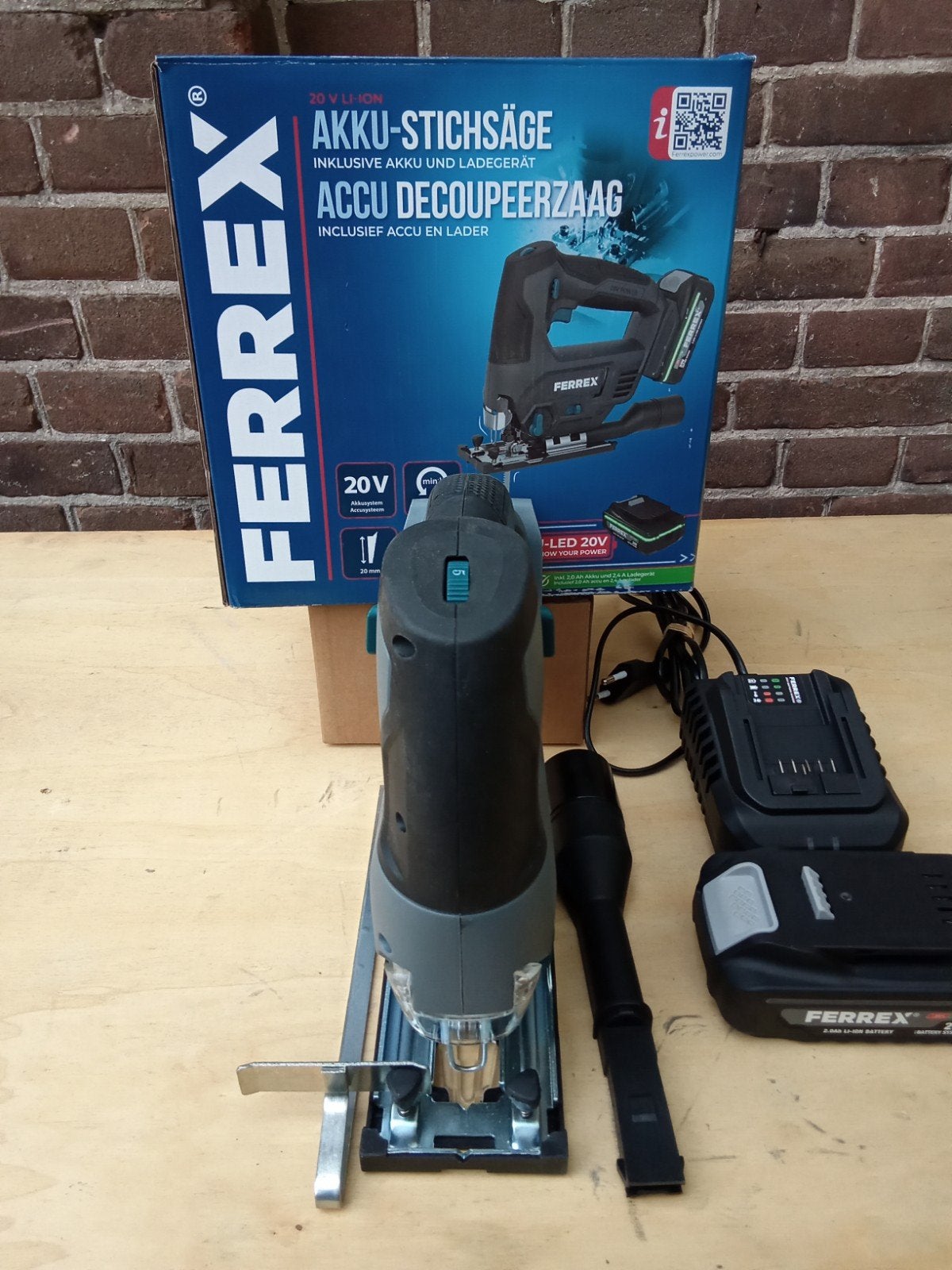 Ferrex Accu Decoupeerzaag 20V, Ferrex, Decoupeerzaag, Nieuw, Ophalen of Verzenden
