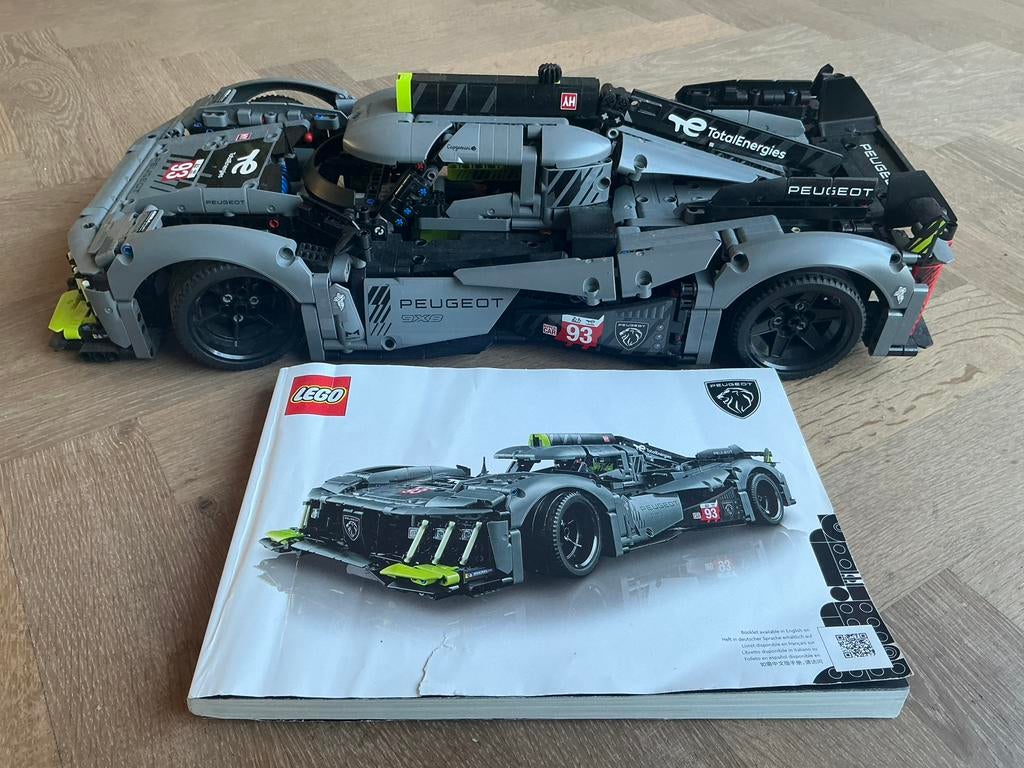 Lego Technic Peugeot 9x8 Le Mans 42156, Lego, Ophalen of Verzenden, Zo goed als nieuw, Complete set