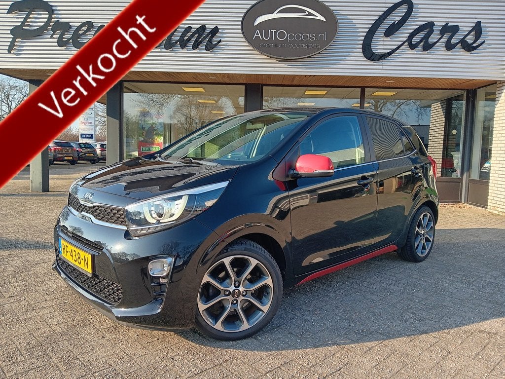 Kia Picanto 1.0 CVVT Design Edition|NAV|CAMERA|LMV 16INCH|CL, Gebruikt, Euro 6, 4 stoelen, Zwart