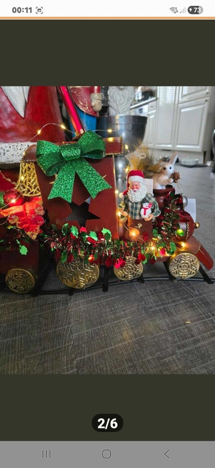 Mooie opgemaakte kerst trein. Nieuw., Ophalen, Nieuw