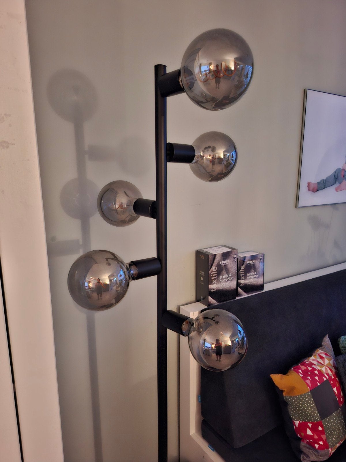 Set van 5 E27 dimbare LED lampen smoke G125 4W 130 lm 1900K, Led-lamp, Zo goed als nieuw, Dimbaar, Overige lichtkleuren