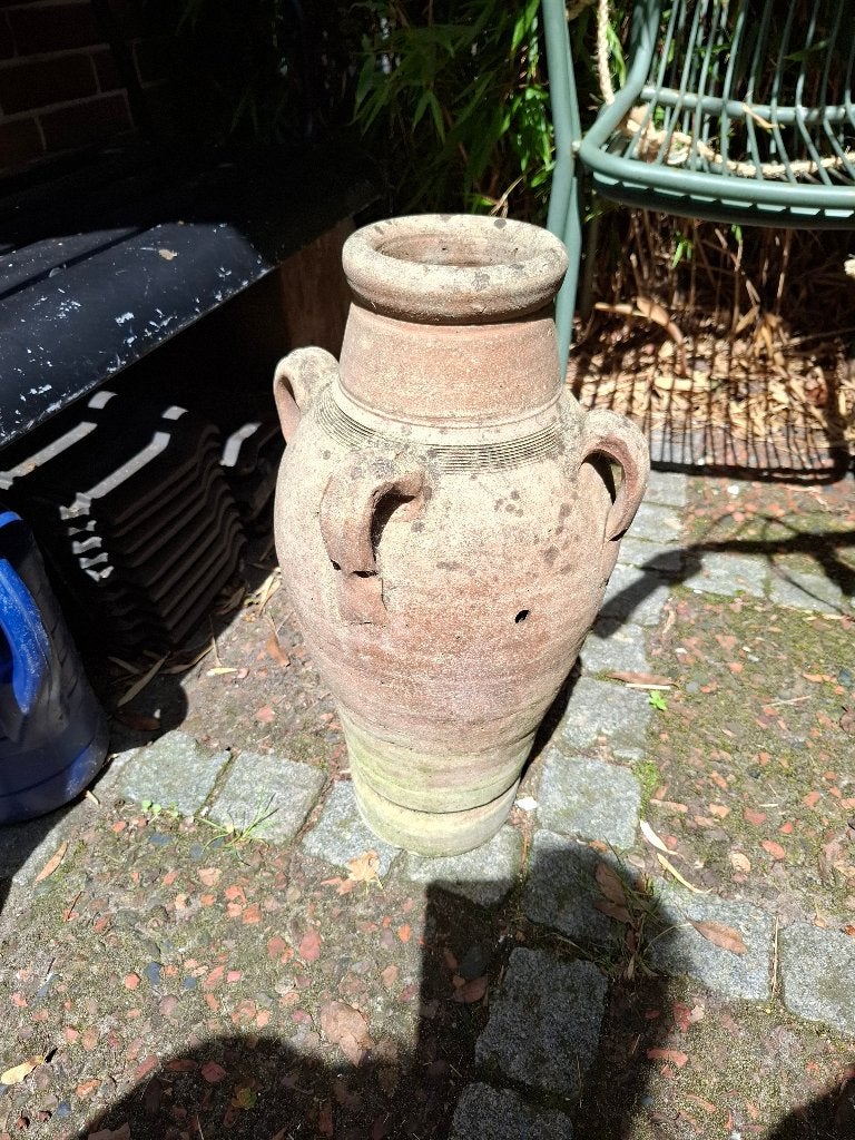 Kruik pot aardewerk tuin, Tuin en Terras, Bloempotten, Ophalen, Gebruikt, Rond, Minder dan 25 cm