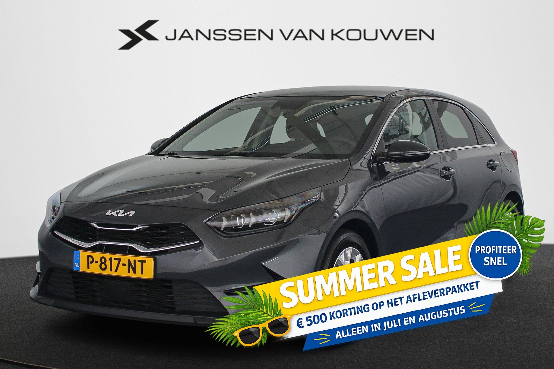 Kia Ceed 1.0 T-GDi DynamicPlusLine Achteruitrijcamera Stoel-, Auto's, Kia, Voorwielaandrijving, Leder en Stof, Origineel Nederlands