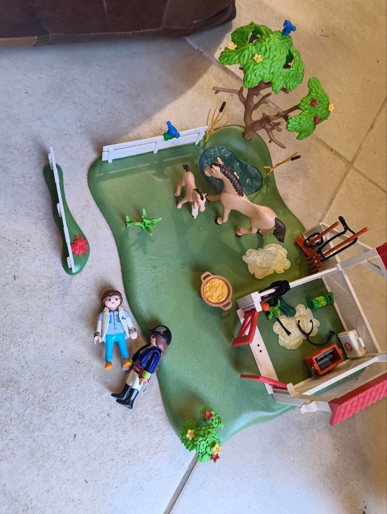 Playmobil manege met dierenarts en paarden, Ophalen of Verzenden