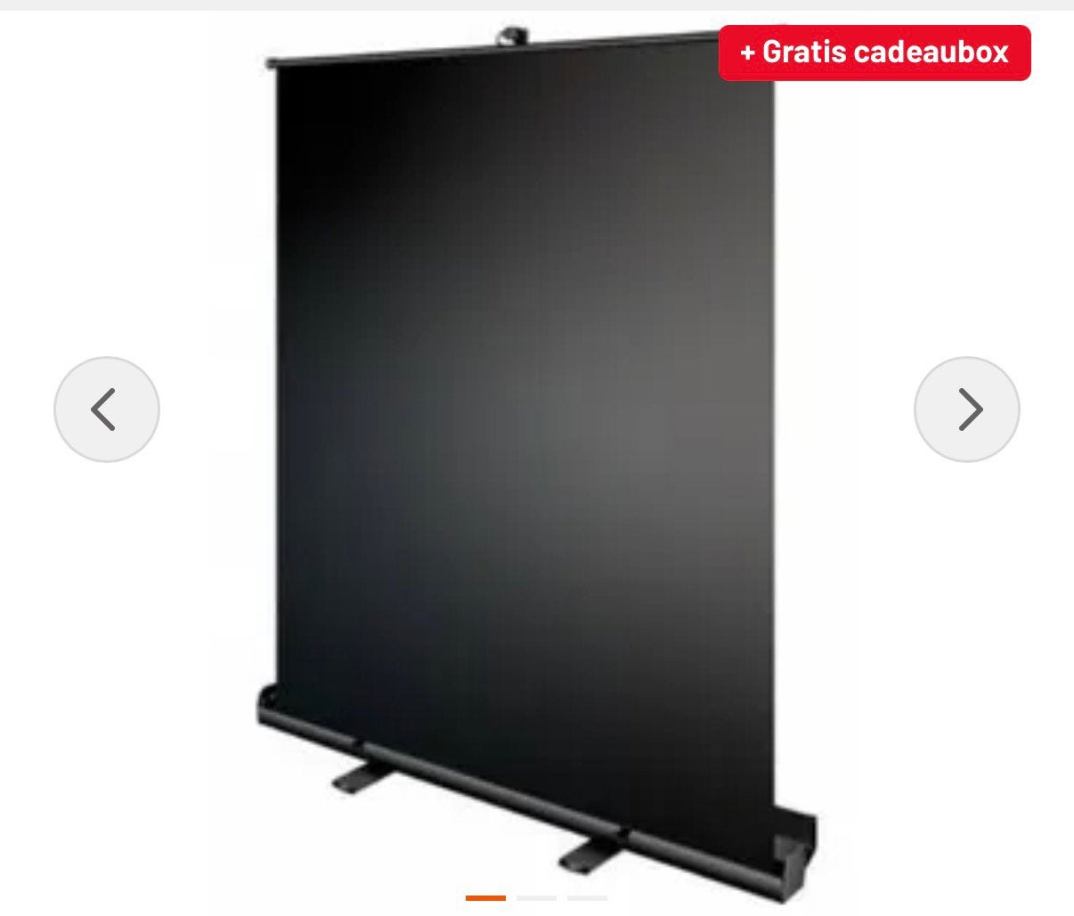 Bresser roll up screen zwart, Audio, Tv en Foto, Fotografie | Fotostudio en Toebehoren, Ophalen, Nieuw, Bresser, Achtergrond