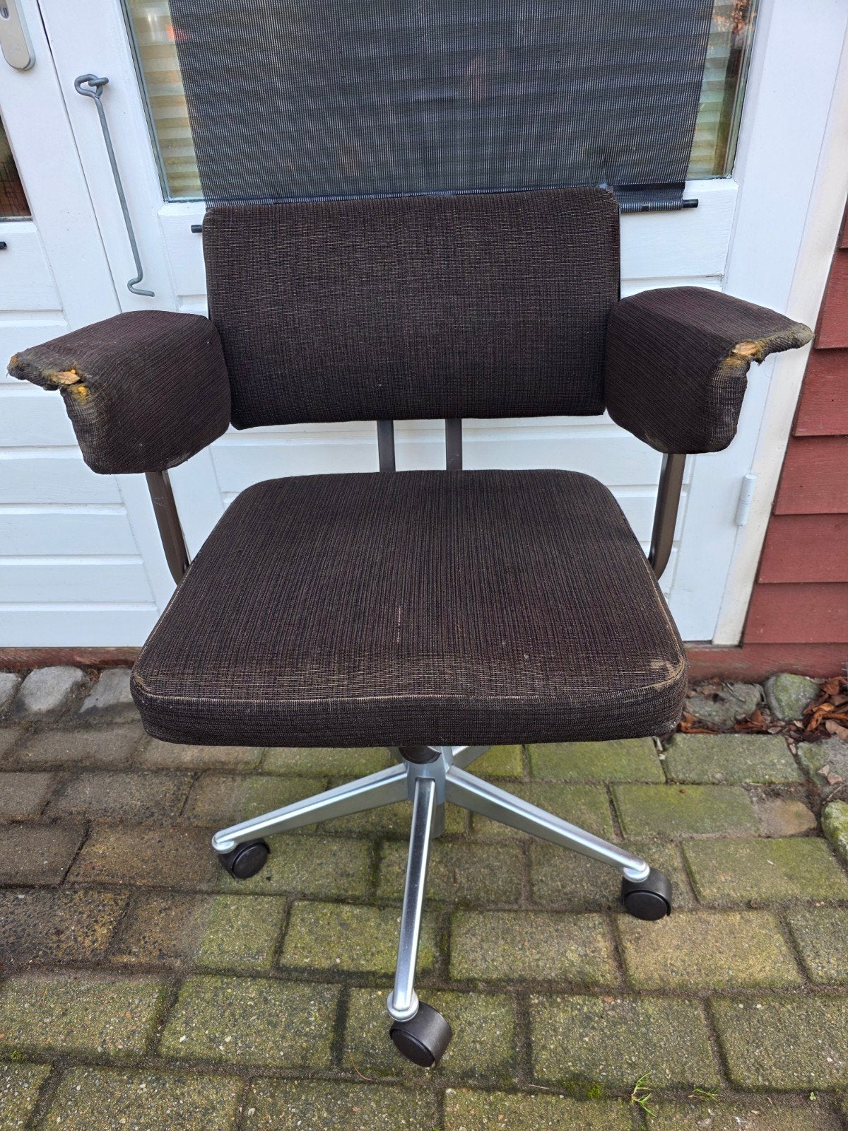 Bureaustoel Friso Kramer Ahrend De Cirkel jaren 60-70kel, Ophalen, Gebruikt, Bruin, Bureaustoel