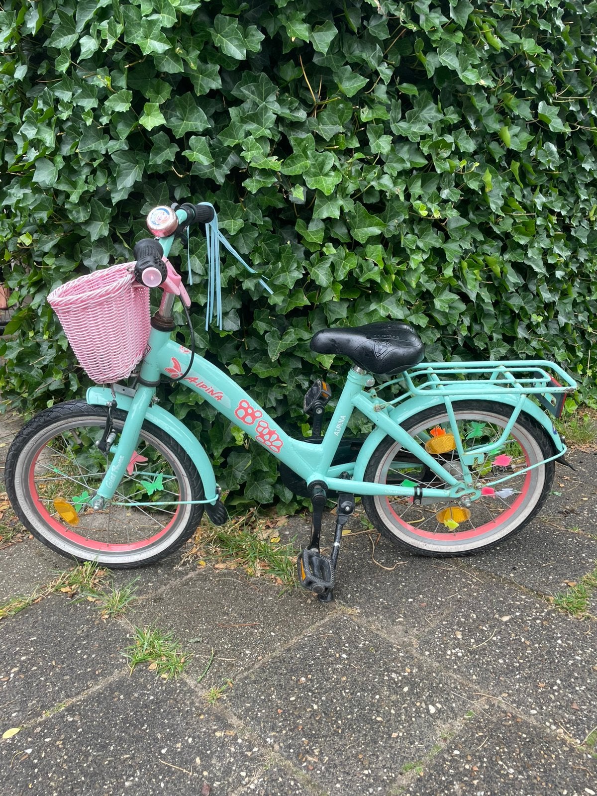 Alpina 16 inch kinderfiets/ meisjesfiets, Ophalen, Terugtraprem, 16 inch, Handrem
