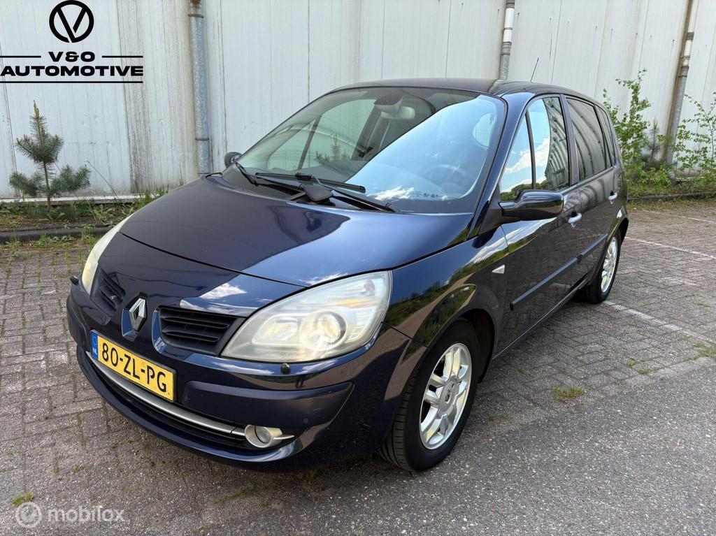 Renault Scenic 2.0-16V Tech Line | Airco | Automaat, Auto's, 1998 cc, Zwart, 4 cilinders, Blauw