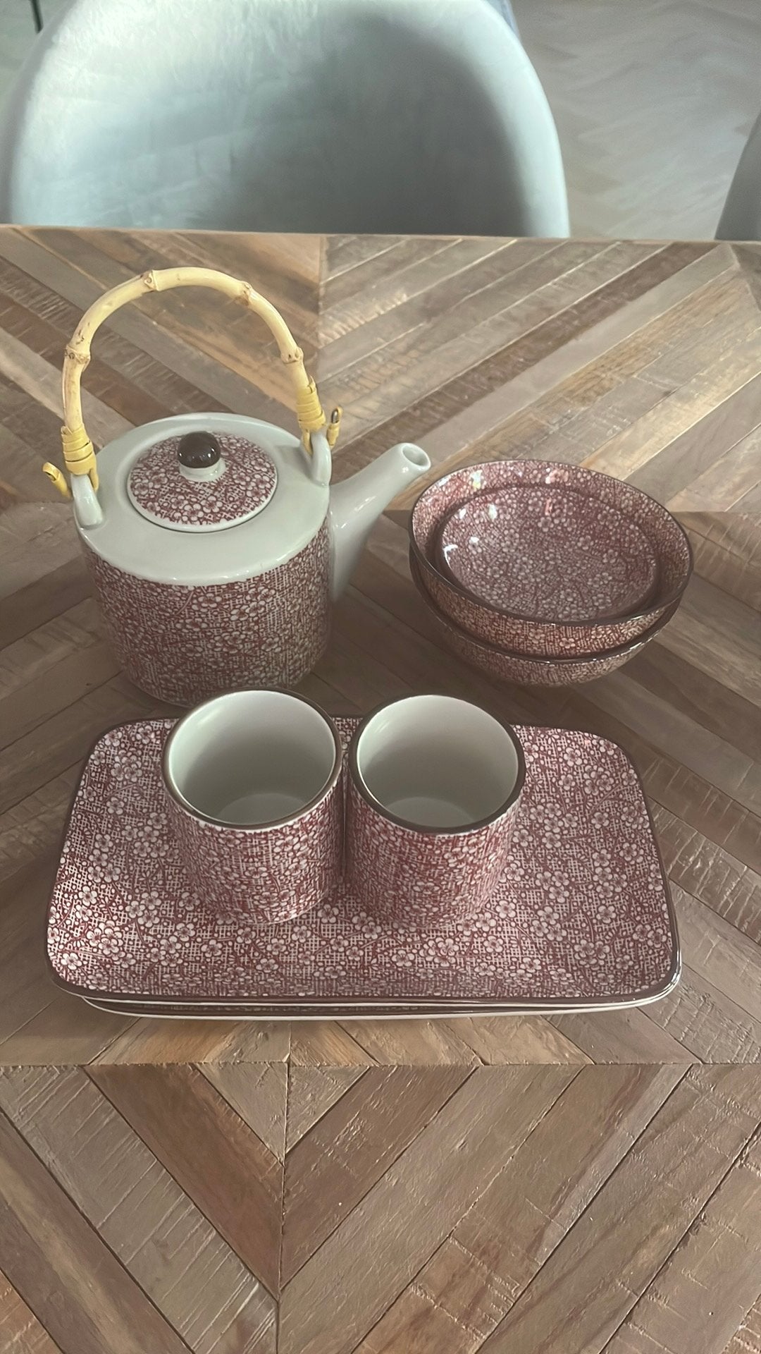 Casa Japanse Thee-set zoals nieuw, Ophalen, Zo goed als nieuw, Keramiek, Overige stijlen