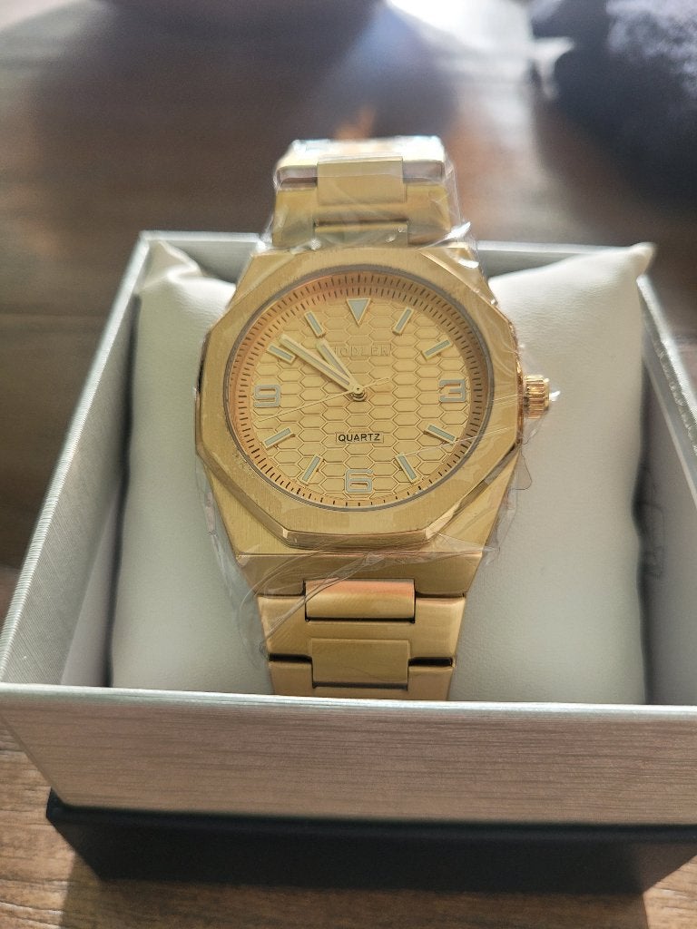 Nieuwe Hodler Zernez horloge t.w.v. € 449-,, Zwart, Nieuw, Ophalen of Verzenden, Waterdicht