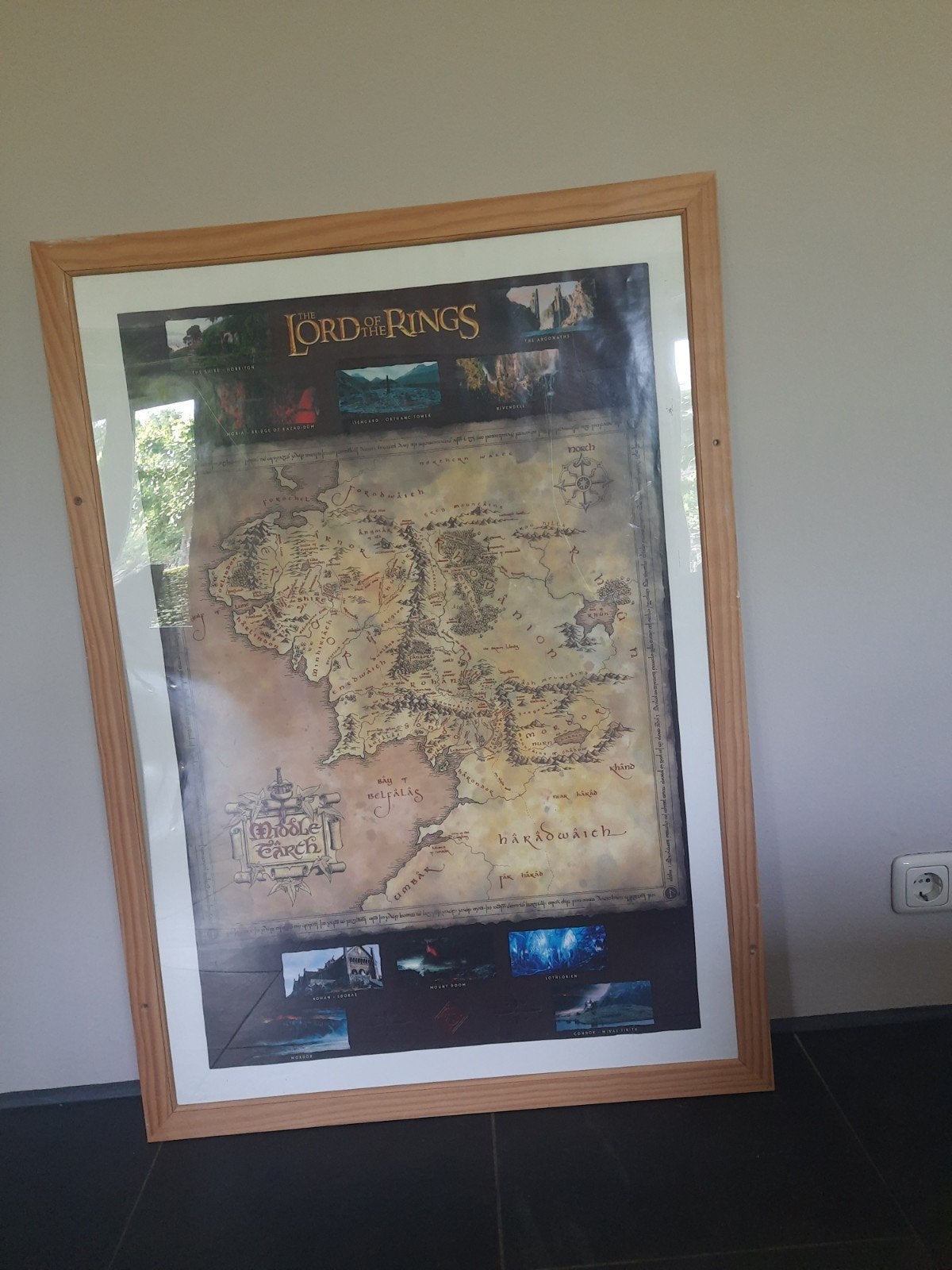 Houten posterlijst, Ophalen, Bruin, Gebruikt, Posterlijst