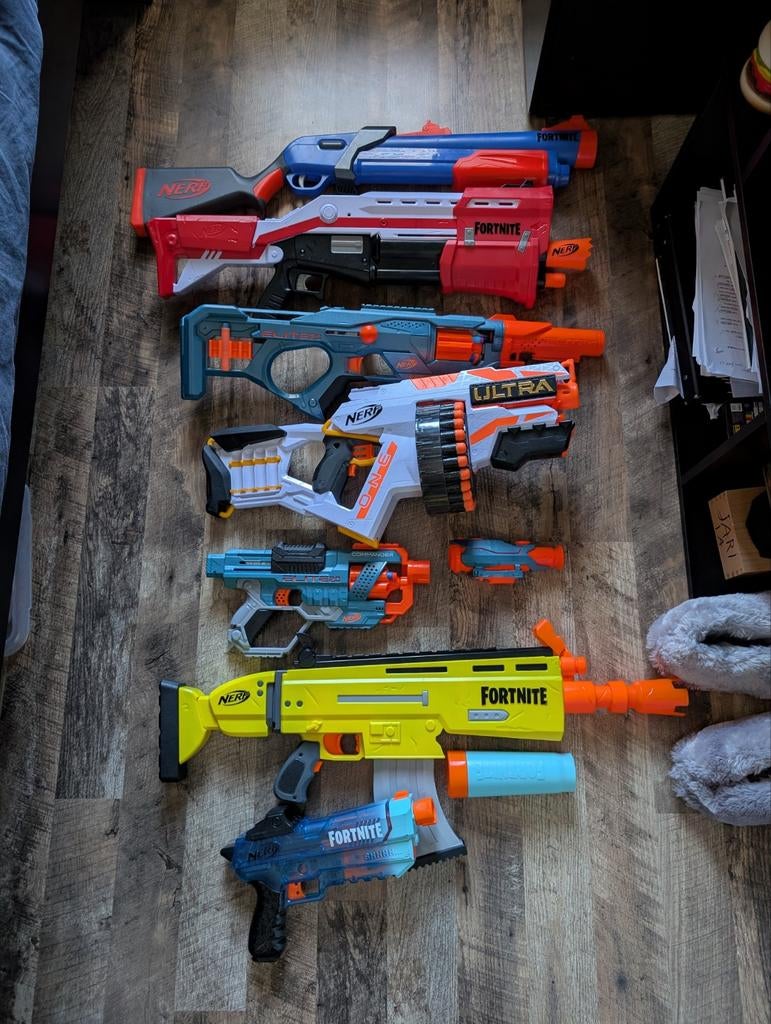 Grote set nerfs, Ophalen