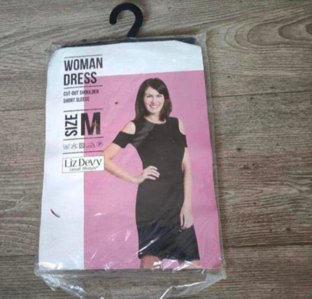 💠jurk van liz devy maat M💠.   nieuw, Kleding | Dames, Maat 38/40 (M), Verzenden, Zwart, Nieuw