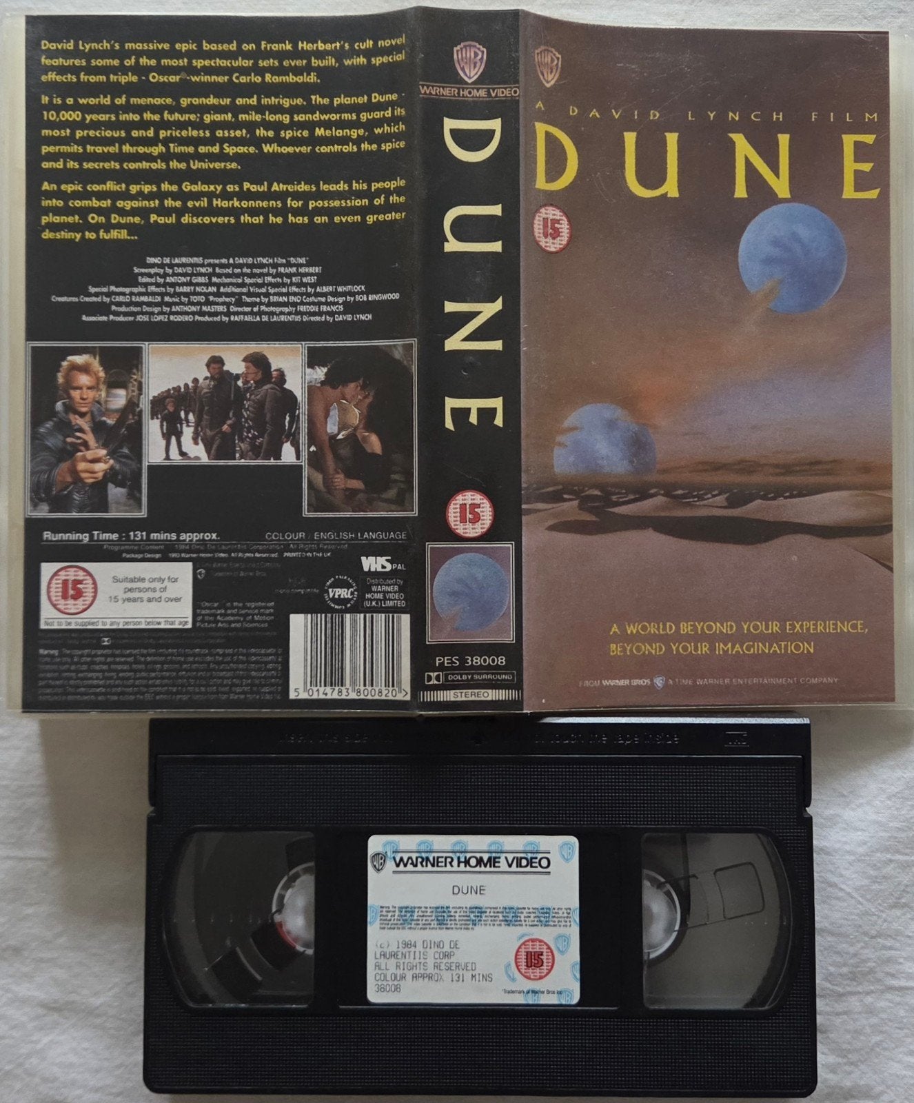 Dune VHS SciFi IMPORT, Vanaf 16 jaar, Ophalen of Verzenden, Gebruikt, Actie en Avontuur