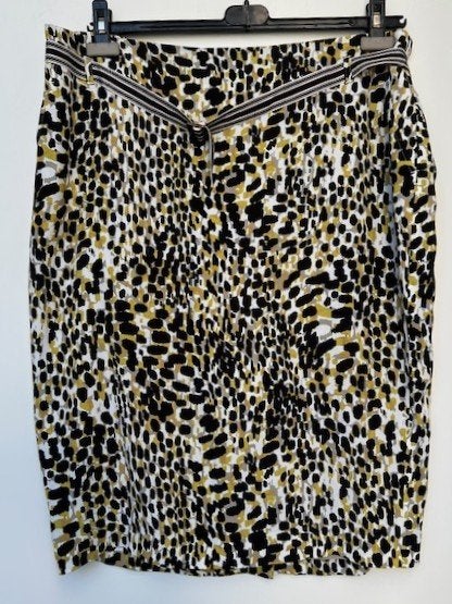 NIEUW Claudia Strater rok leo zwart wit geel 44, Verzenden, Zwart, Maat 42/44 (L), Nieuw