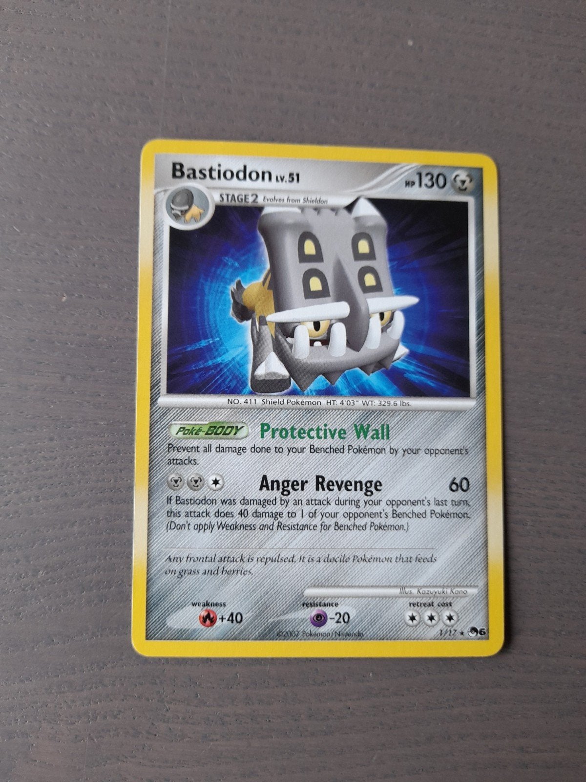 Pop series 6 1/17 bastiodon, Ophalen of Verzenden, Gebruikt, Losse kaart