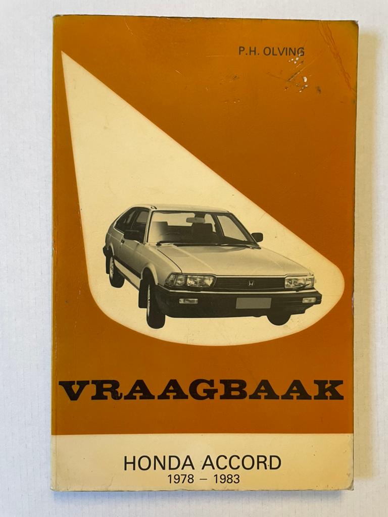 Vraagbaak Honda Accord 1978-1983, Olving Kluwer, Ophalen of Verzenden