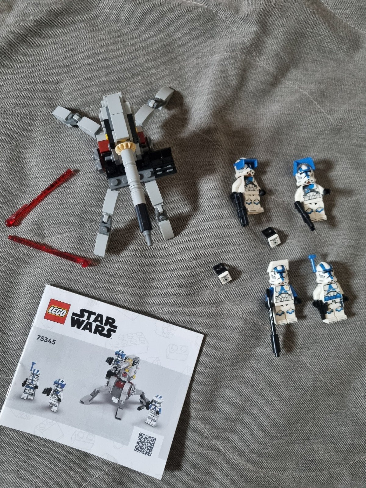 Lego star wars 75345 501st clone trooper specialist pack, Ophalen of Verzenden, Zo goed als nieuw