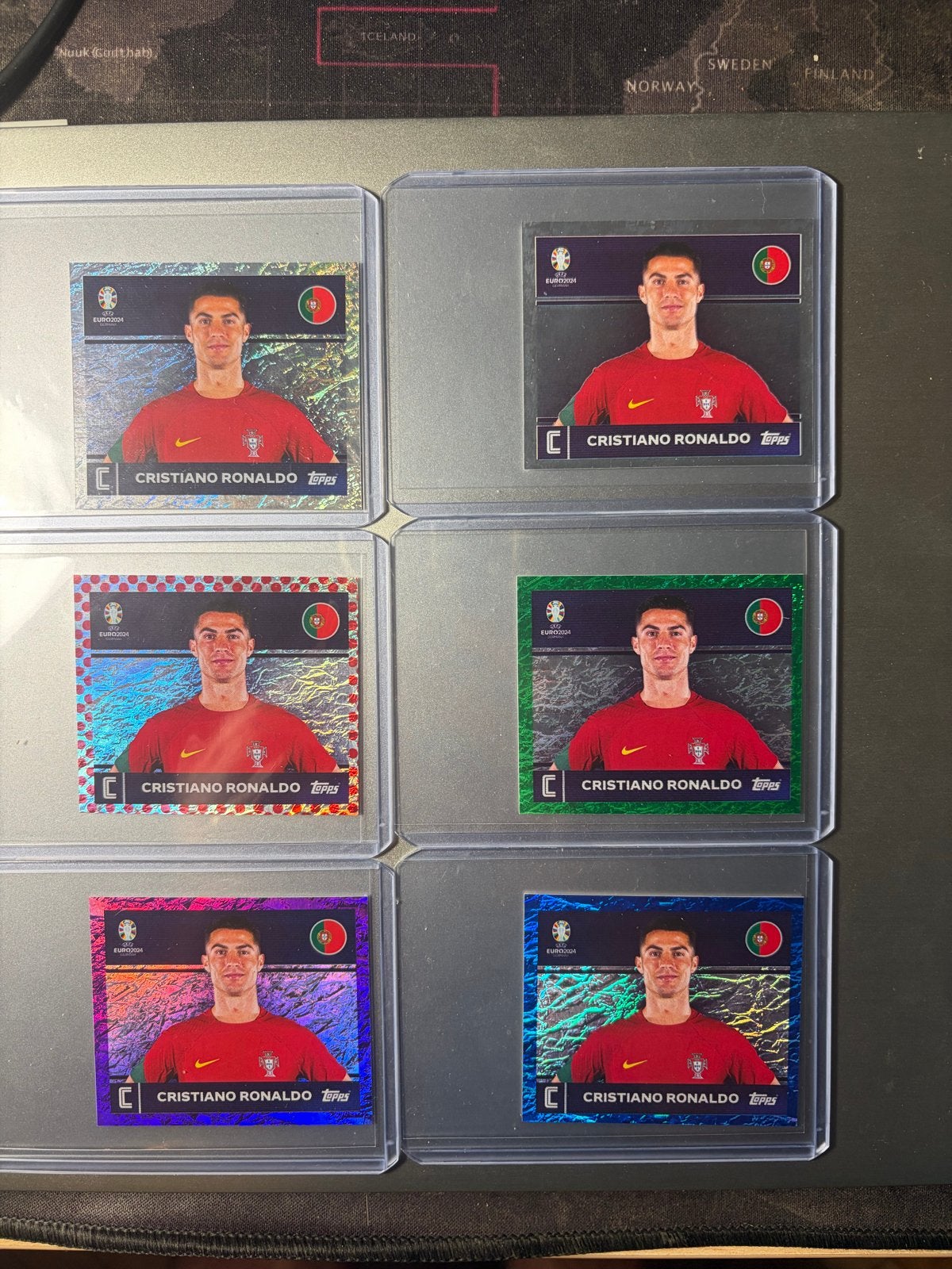 Topps Euro 2024 Ronaldo Parallel Set - Zeldzame Collectie, Ophalen of Verzenden, Nieuw